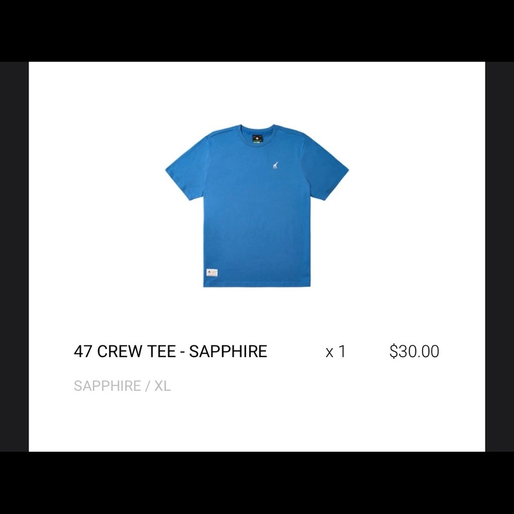 LRG Crew Tee Sapphire Blue XL